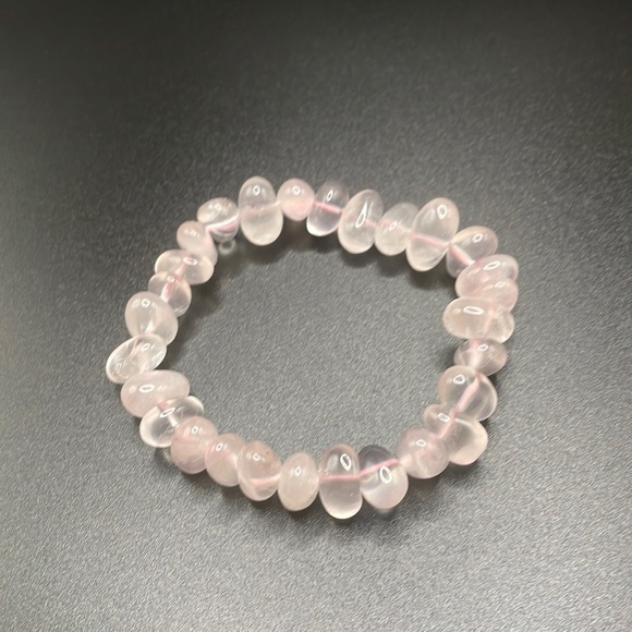 Rose quartz bracelet ( tumbled) - Picture 2 of 4